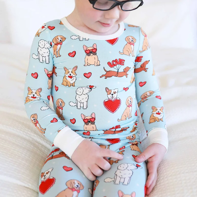 Pups & Kisses Two Piece Pajama Set