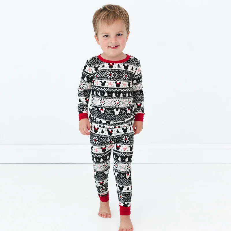 Disney Mickey Fair Isle Two-Piece Pajama Set