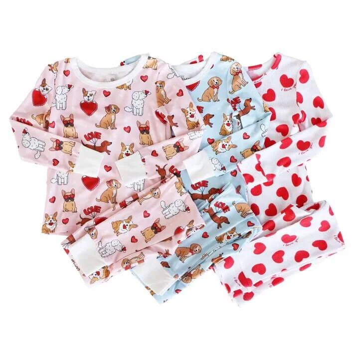 Valentine's Day Two Piece Pajama Sets