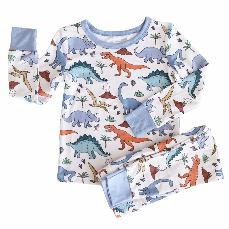 Dino Dude Two Piece Pajama Set*