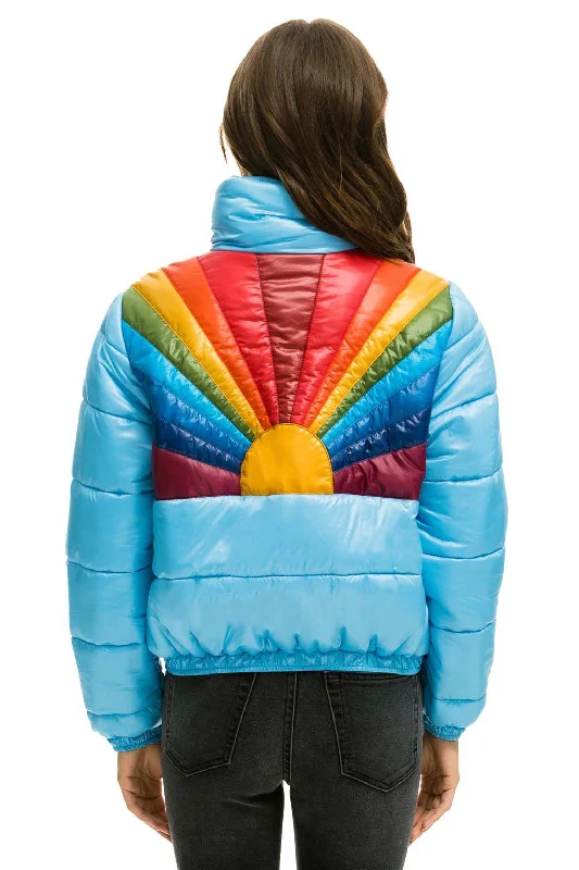 SUNBURST APRES PUFFER JACKET - GLOSSY SKY