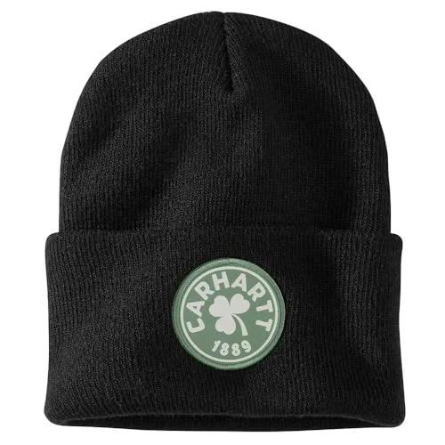 Carhartt 106205 Men's Knit Shamrock Patch Beanie