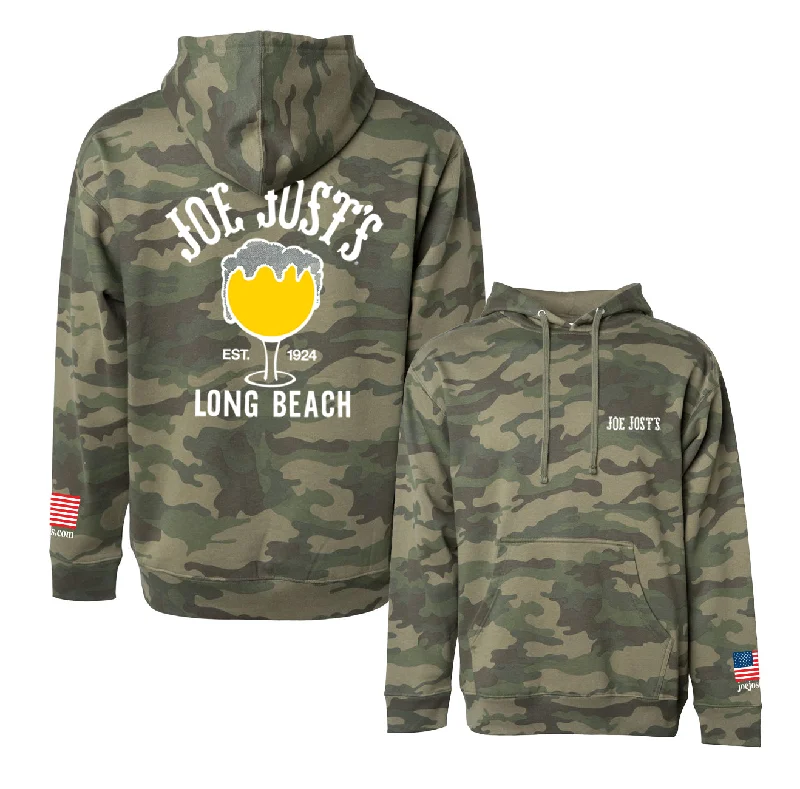 Schooner Pullover Hooded Fleece - Forest Camo