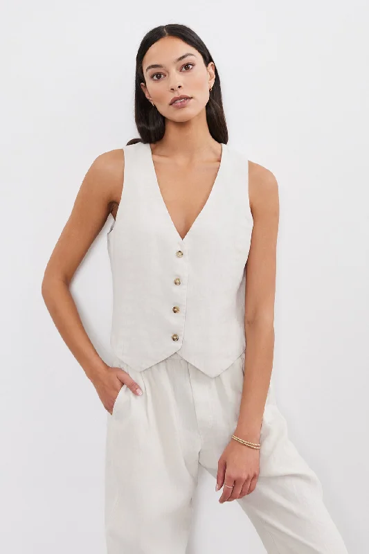 MYLIE HEAVY LINEN VEST