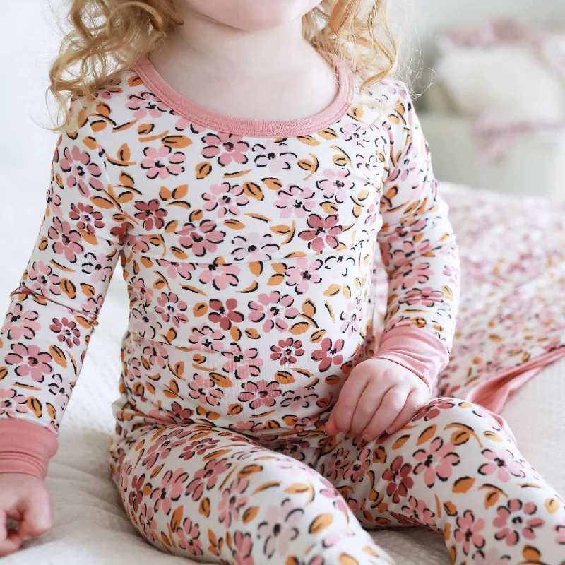 Mauvelous Meadow Two Piece Pajama Set