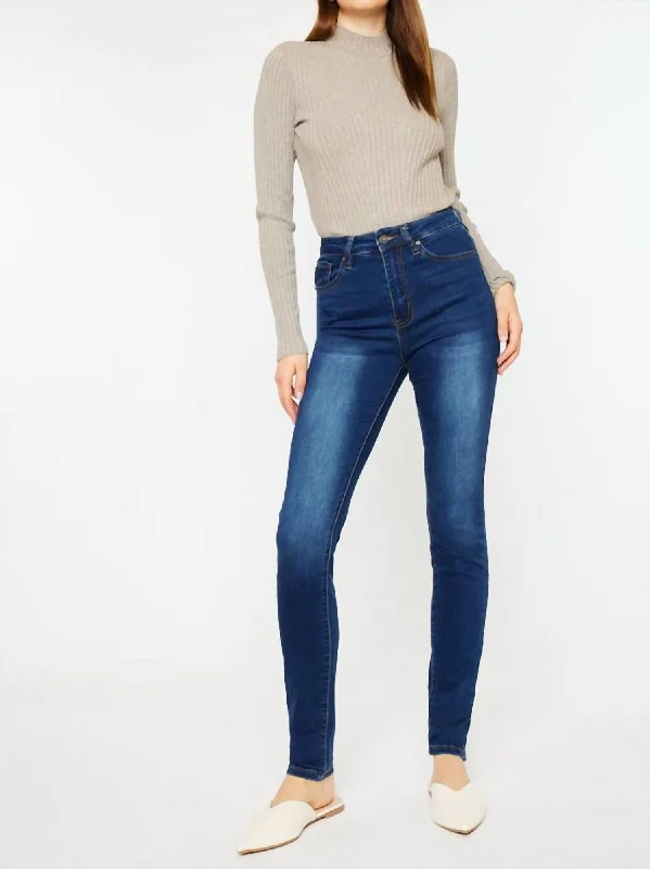 High Rise Super Skinny Jeans In Dark Wash