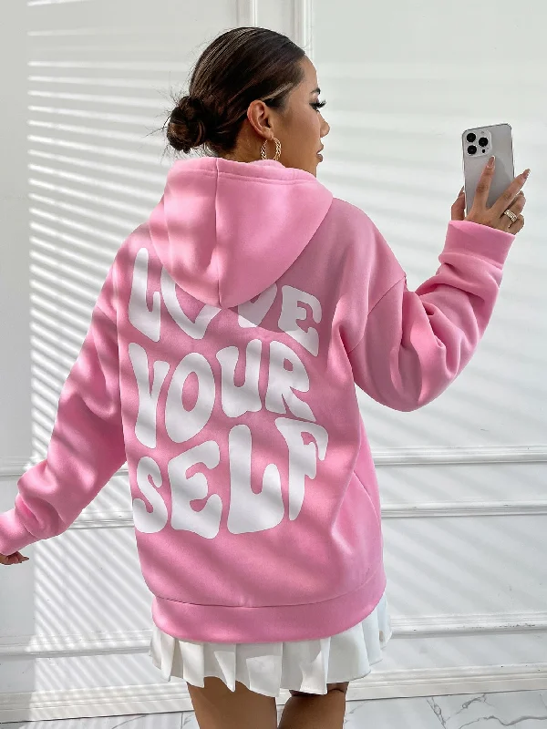 COZY THERMAL HOODIE "LOVE YOURSELF"