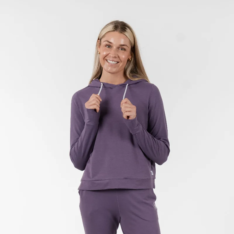 Tempo Performance Hoodie | Heather - Mauve Purple/Mauve Purple