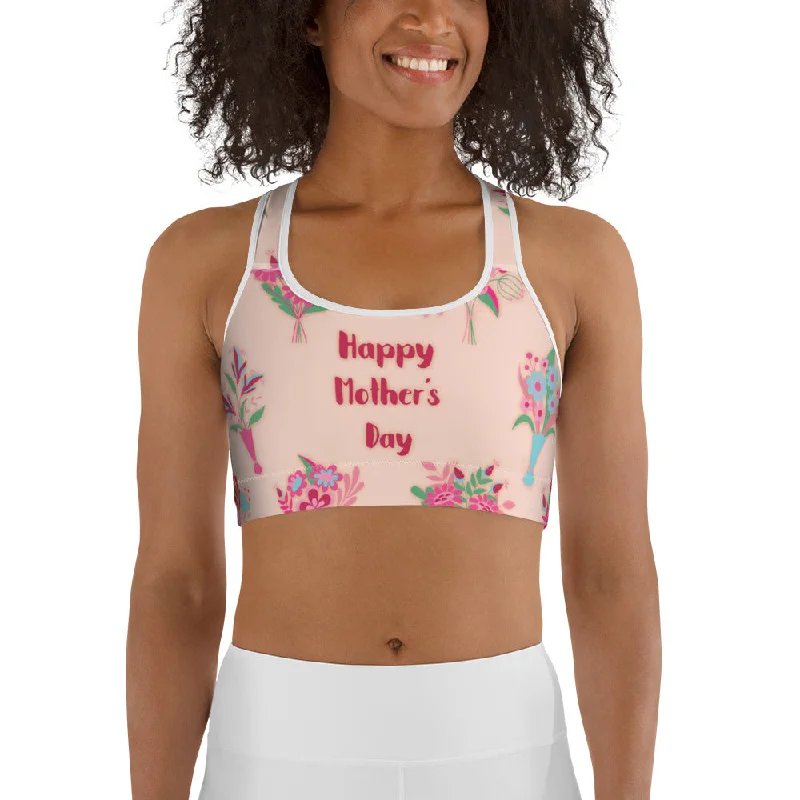 Mother's Day Bouquet Sports Bra