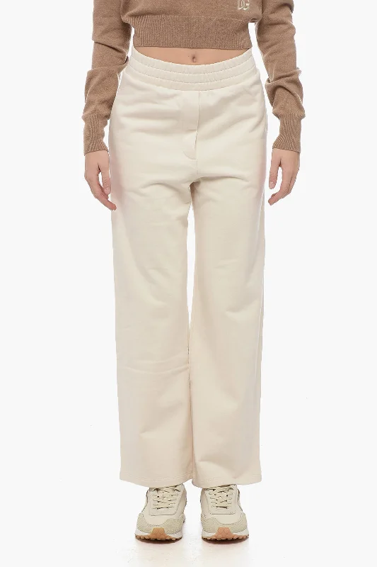 Max Mara WEEKEND Wide-Leg PENTOLA Joggers with Embroidered Logo