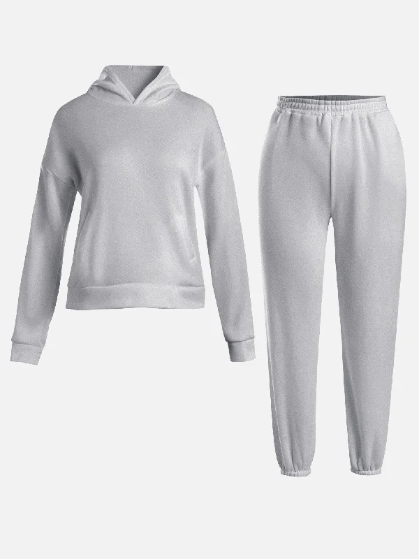 Cushy Light Gray Sweatsuit