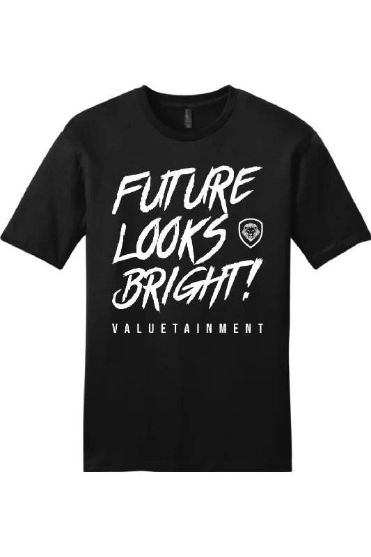 Future Looks Bright Black & White Short Sleeve T-Shirt