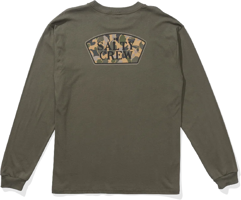 Filler Up L/S Tee, Dusty Olive