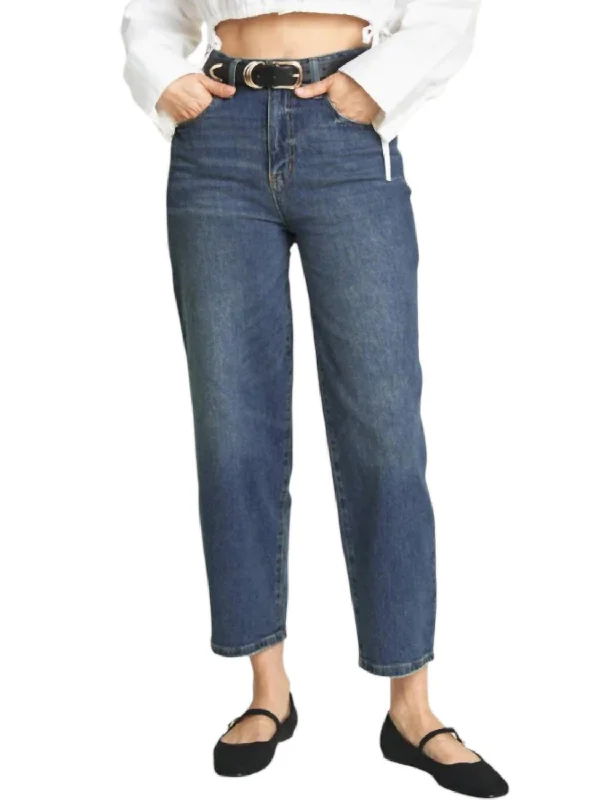 Logan Barrel Jeans In Blue