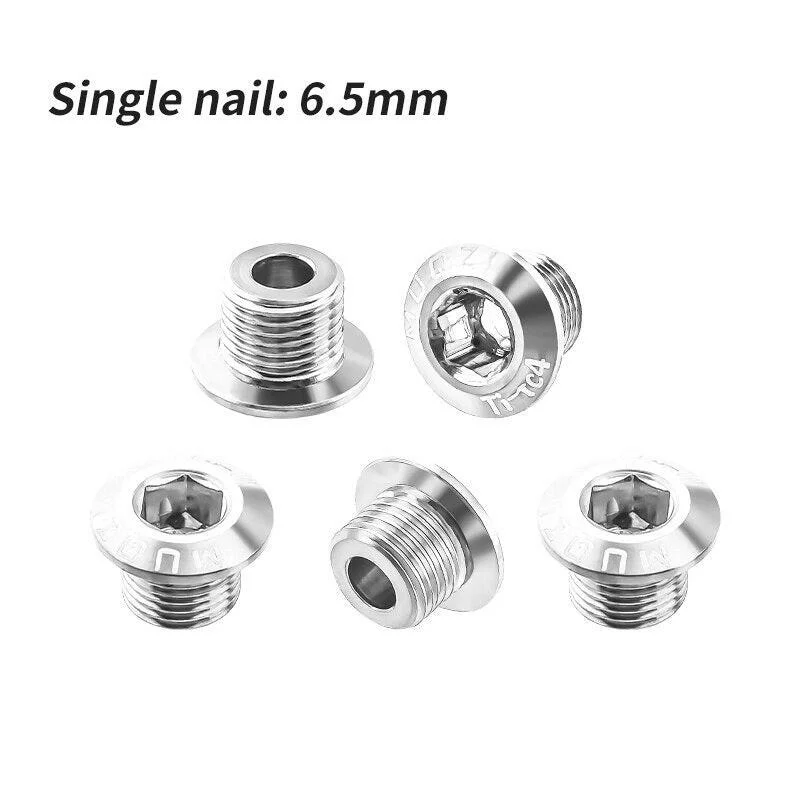 Silver 6.5mm 5PCS