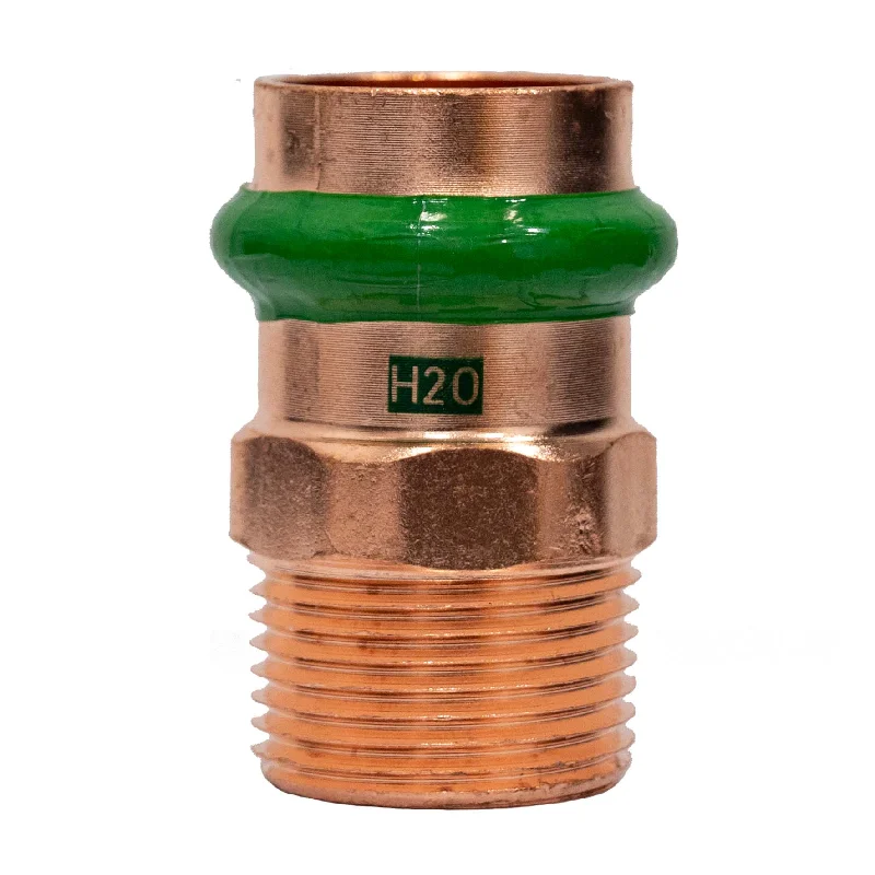 1/2" Press X 1/2" MPT Male Adapter CopperPress Press Fitting