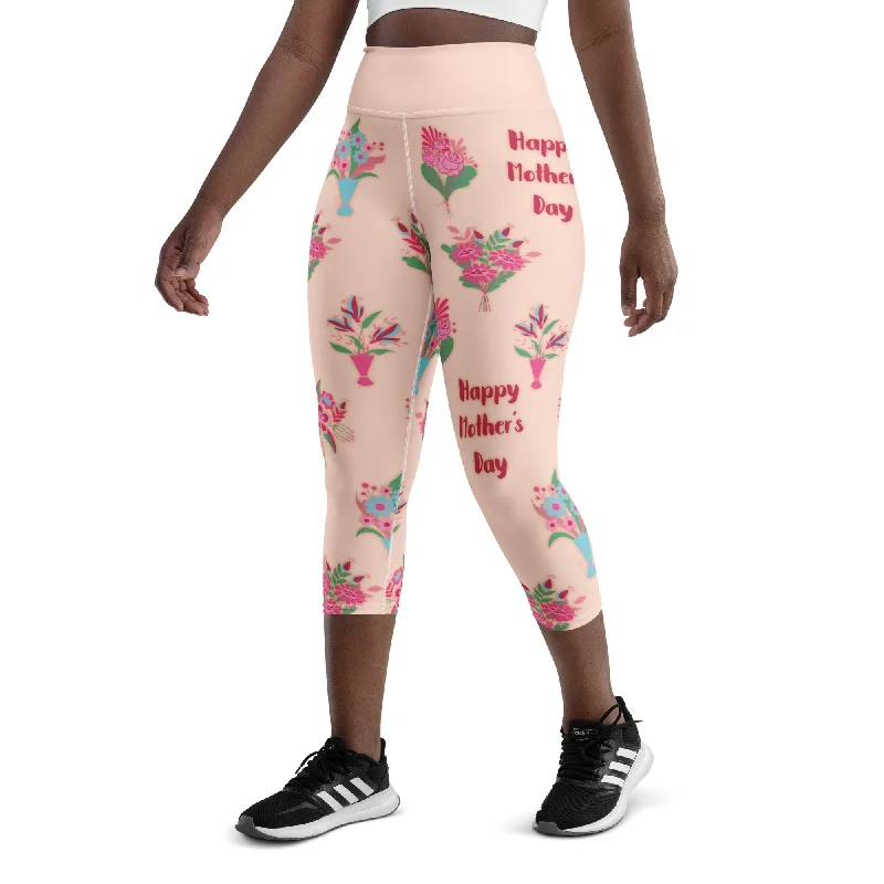 Mother's Day Bouquet Yoga Capris