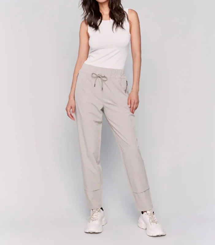 Techno Pull-On Pants In Natural