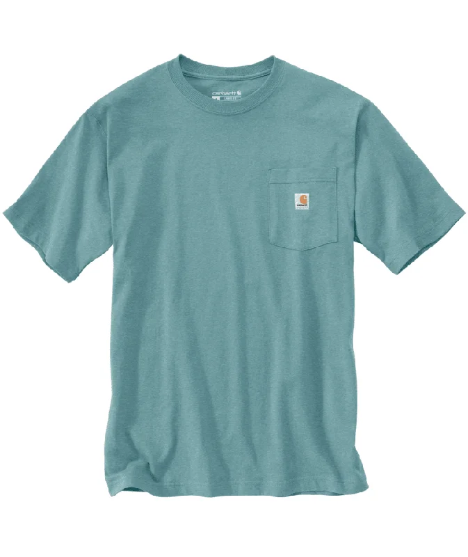 K87 - Loose Fit Heavyweight Pocket Tee - Summer Blue Heather