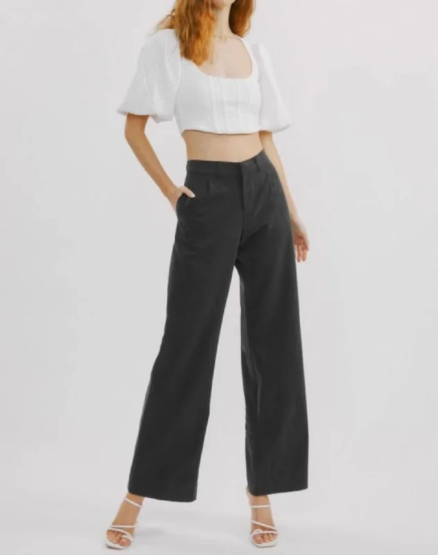 Eko Wide Leg Pants In Black