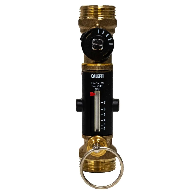 3/4" MNPT Balancing Valve with Flowmeter and check valve