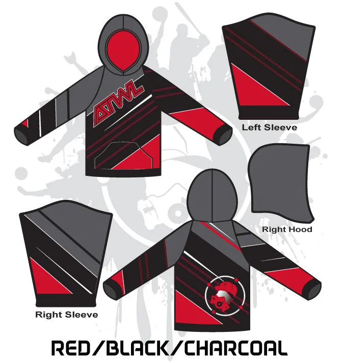 RED/BLACK/CHARCOAL