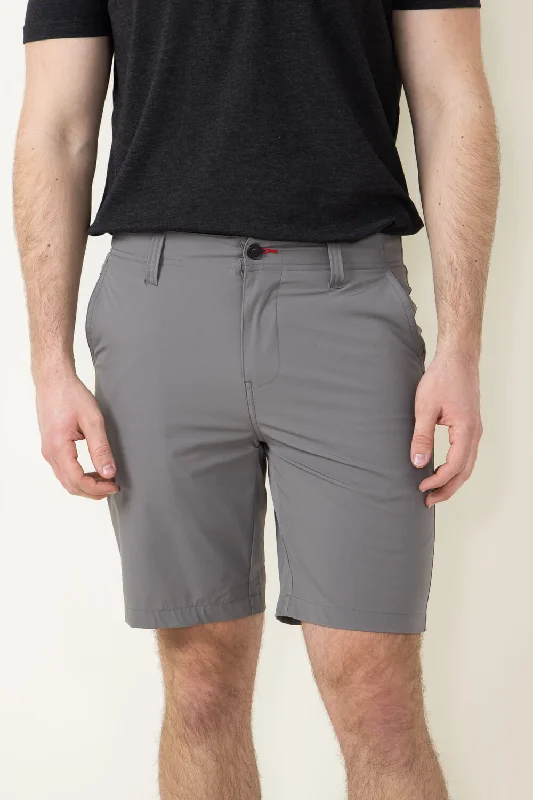 1897 Original 9” Hydro Flat Front Shorts for Men in Light Grey | 4GLL1225-LTGREY