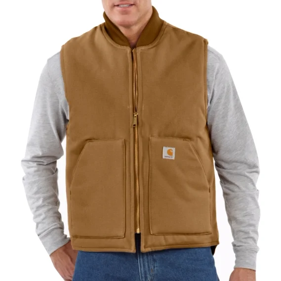 Carhartt Relaxed Fit Firm Duck Insulated Rib Collar Vest V01 - 106676