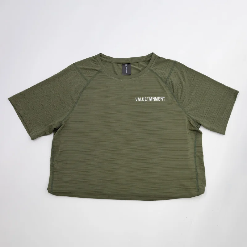 Valuetainment Army Green Performance Short Sleeve Shirt