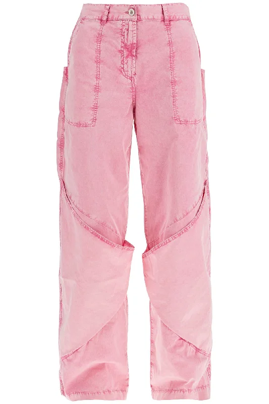 The Attico Women's High-Waisted Loose Fit pink Palazzo Pants In Cotton