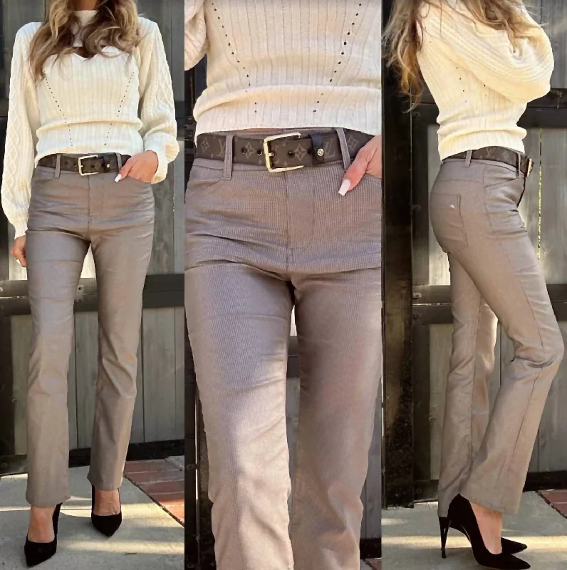 Novel Pant In Taupe