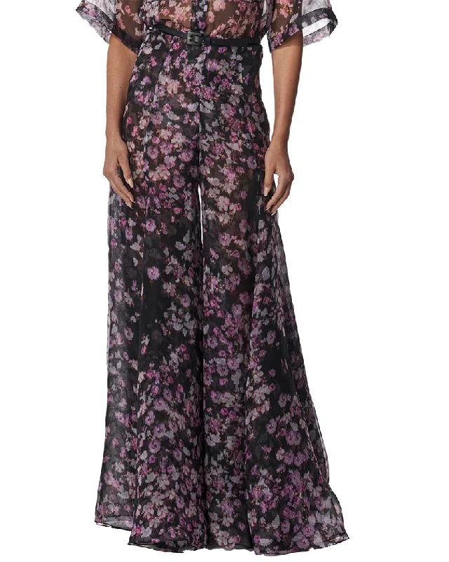 Carolina Herrera Silk Palazzo Pant