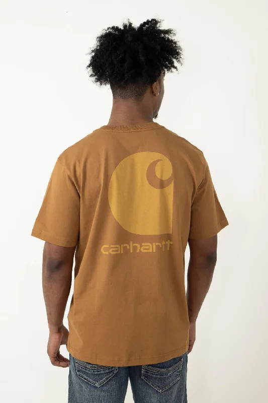 Carhartt Relaxed Heavyweight Pocket C Graphic T-Shirt for Men in Brown | 106149-BRN