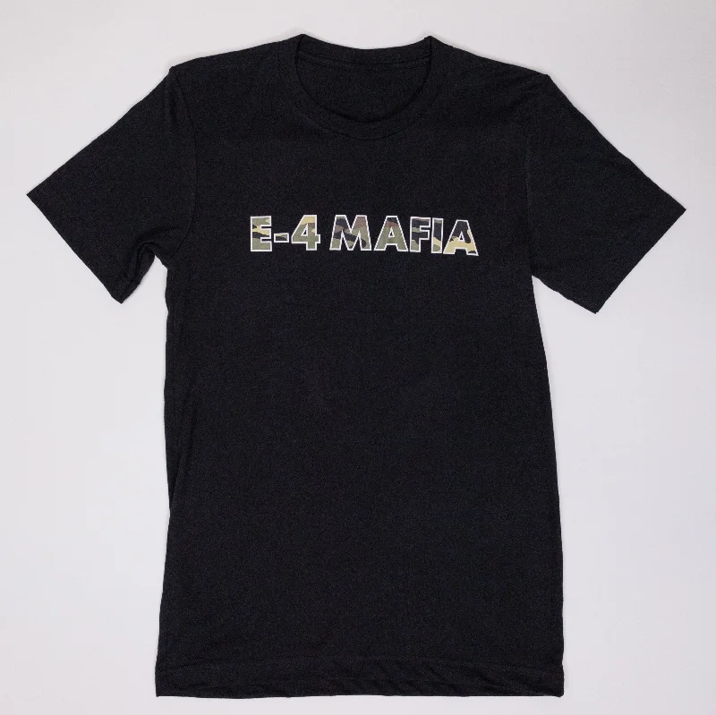 E-4 Mafia Black Short Sleeve Shirt