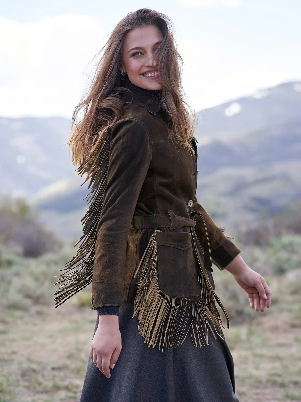 Wild Horses Fringe Leather Jacket