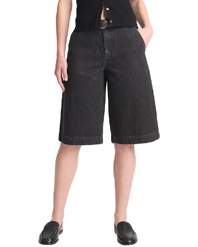 Vince Low Rise Longline Twill Short